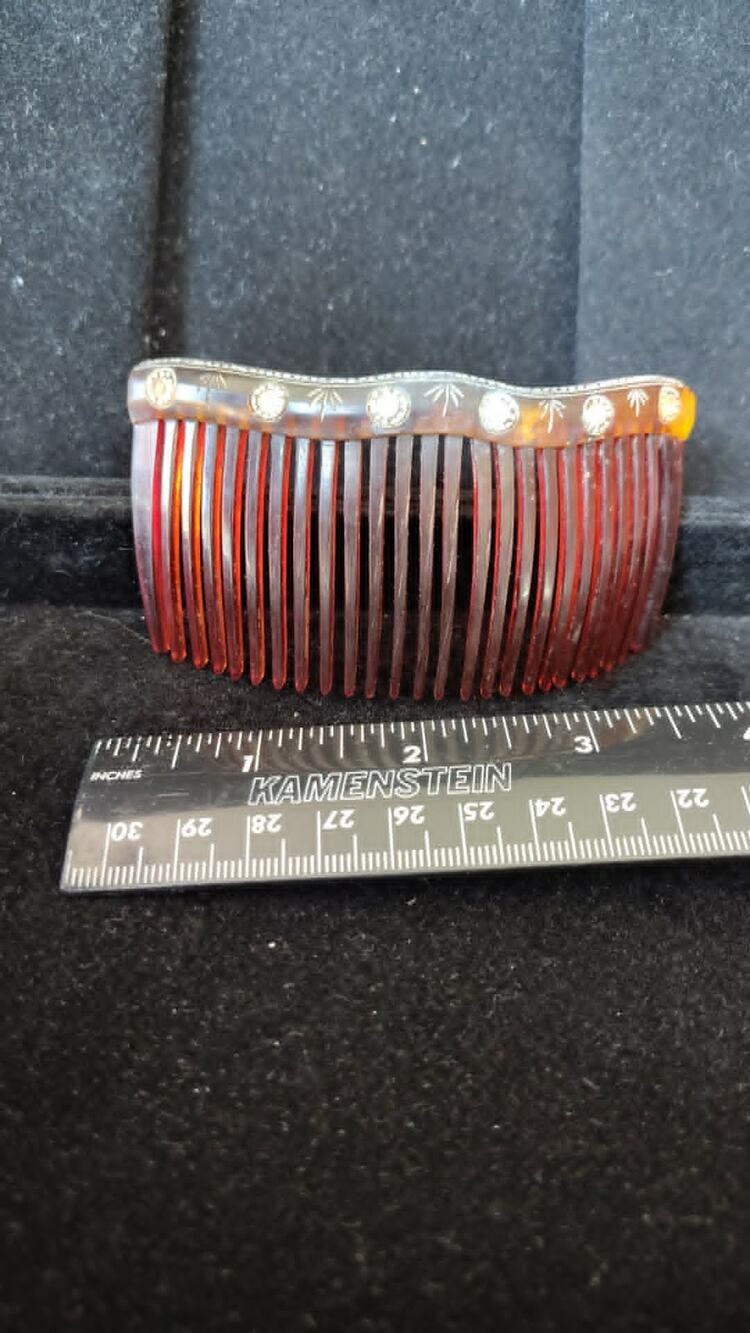 Vintage 1930s Art Deco Bakelite Side Hair Comb